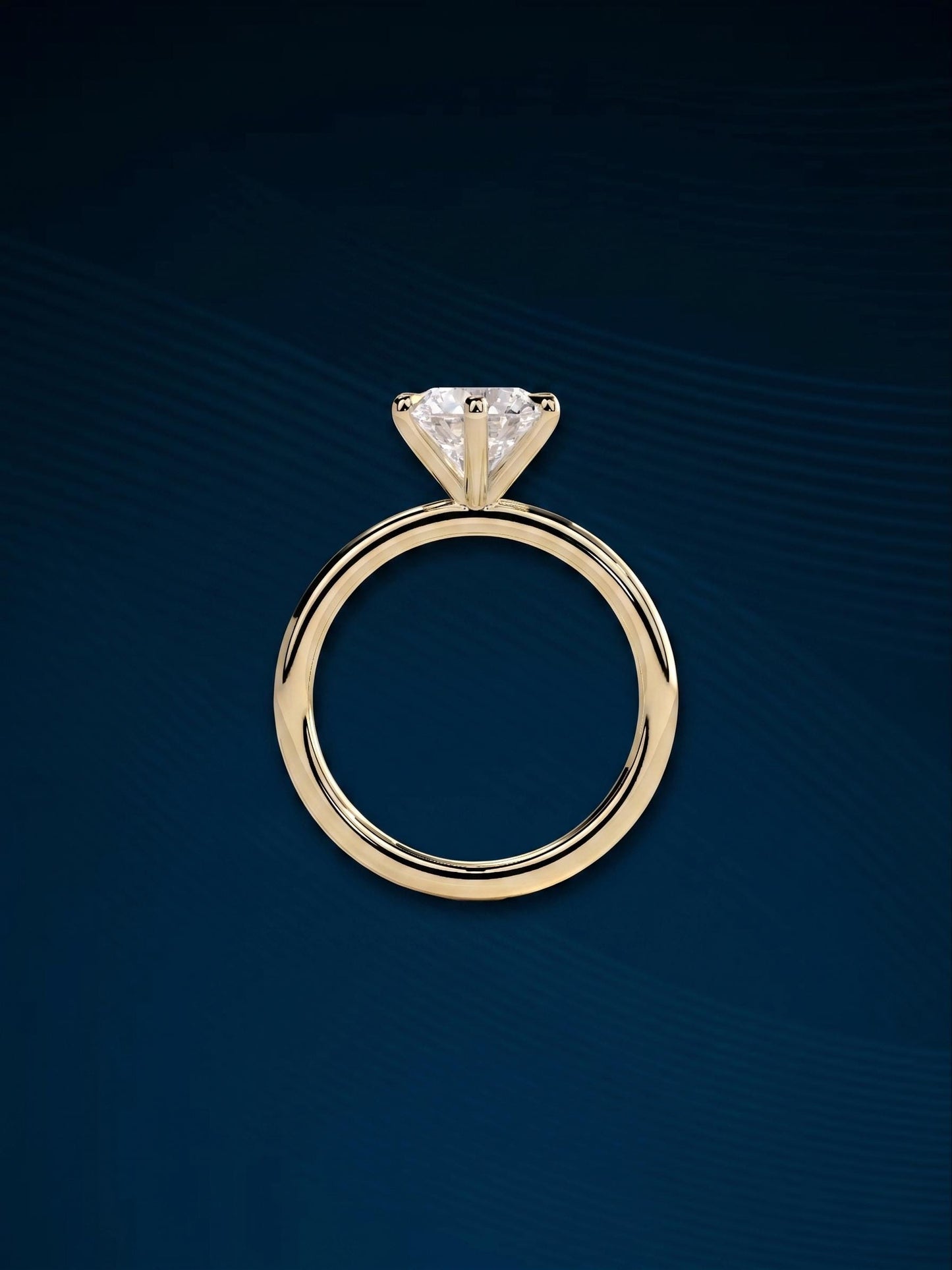 4 Carat Round Brilliant Diamond Cathedral Engagement Ring in White Gold / High Set Platinum Solitaire Ring / 4 Prong Solitaire Ring