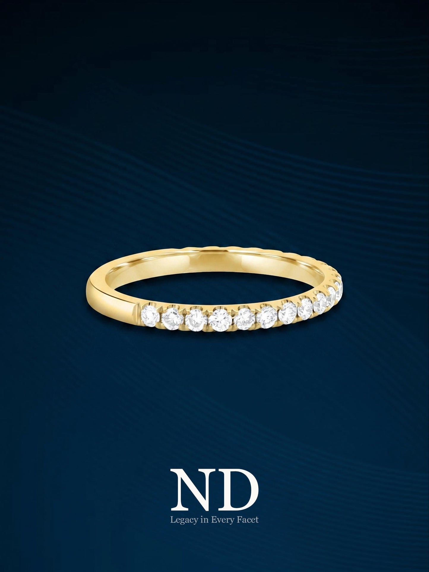 2MM Round Pave Lab Diamonds Eternity Band / 14k White Gold Eternity Ring / Matching Wedding Band / Classic Stacking Ring / Diamond Band