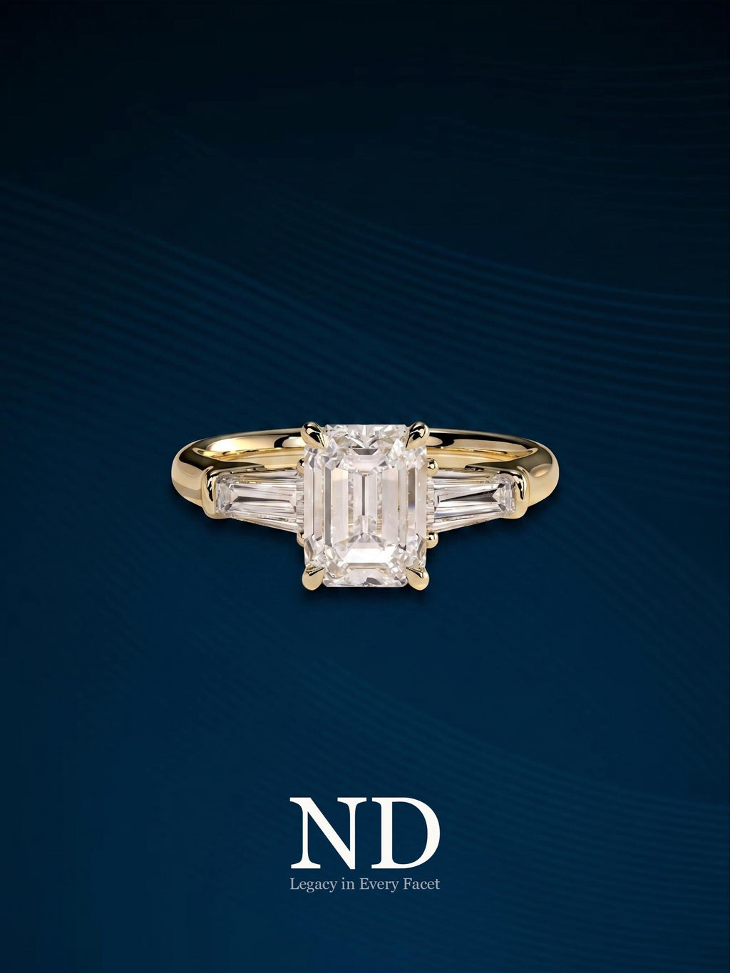 2 Carat Princess Cut Lab Grown Diamond E VVS Solitaire Ring / 14k Yellow Gold Prongs Ring / Cathedral Engagement Ring / Classic Diamond Ring